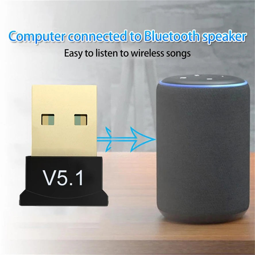 USB Bluetooth 5.4 Dongle Adapter – Wireless Audio, Mouse & Keyboard Receiver