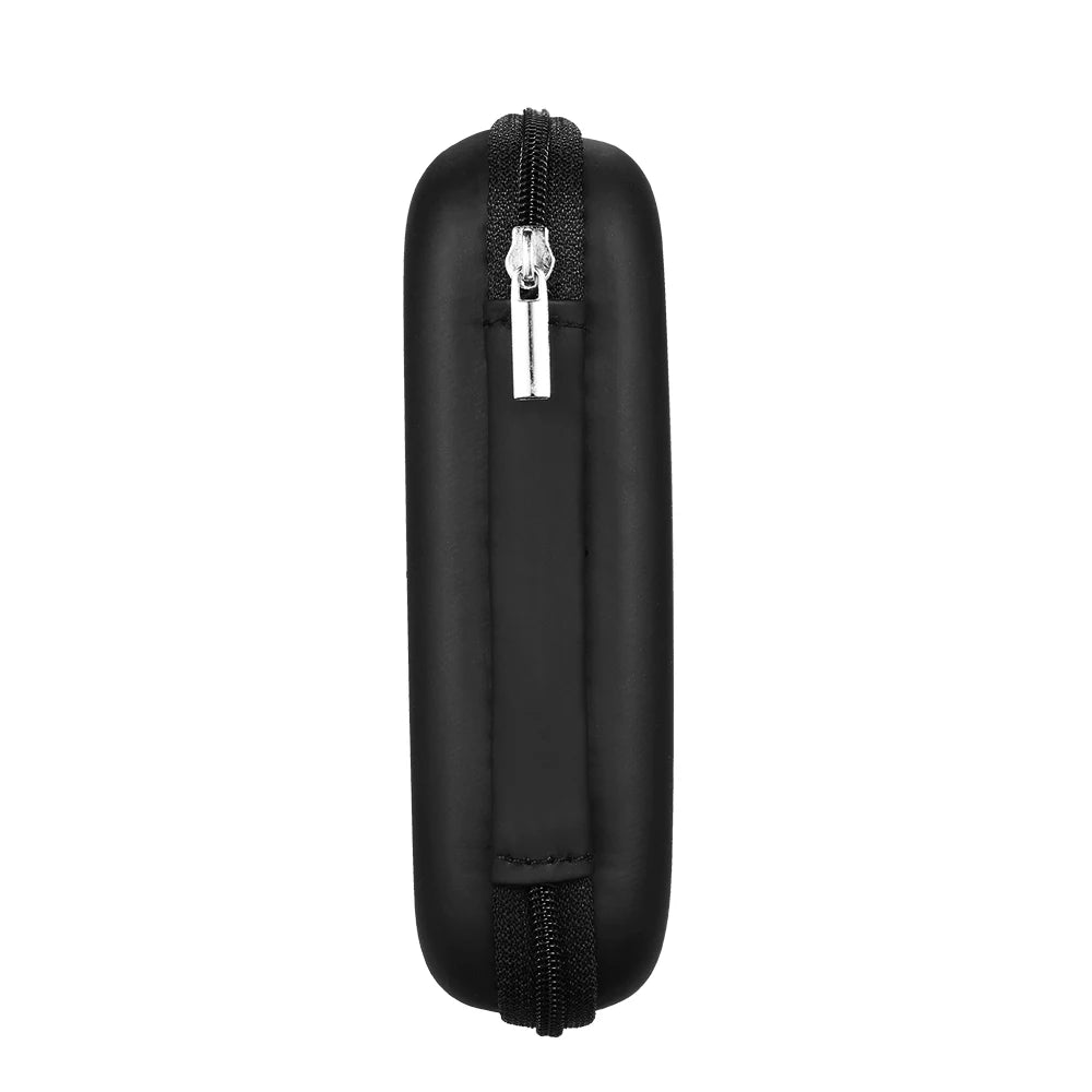 EVA shockproof hard drive carrying case for 2.5-inch HDD, R.E.D. Shopping protective pouch with zipper closure for electronics storage.