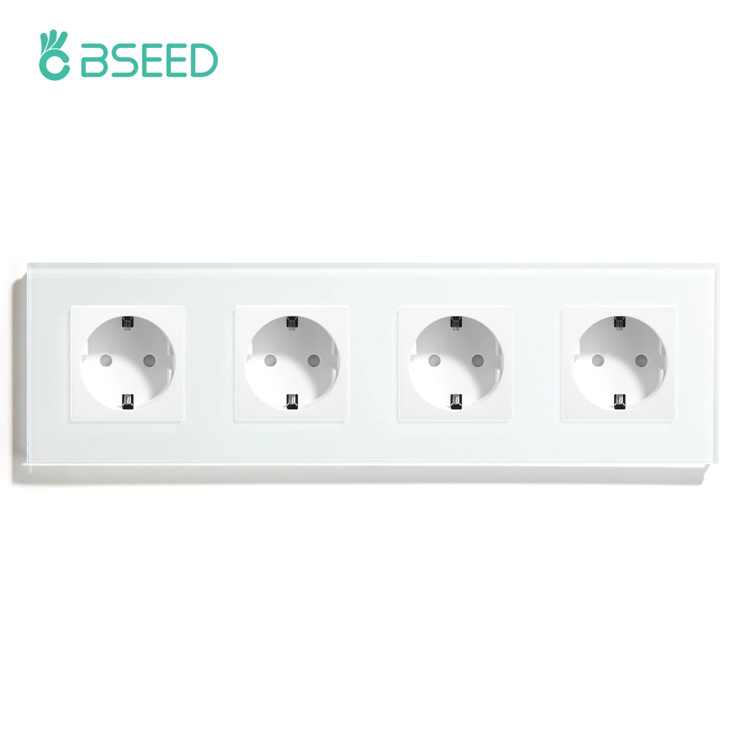 BSEED EU Wall Socket with USB-C Charging Port – Glass Panel 16A