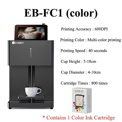 EVEBOT Coffee & Drink Printer – Latte Art Machine