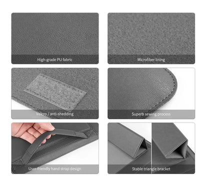 Laptop Sleeve Bag for MacBook Air 13 M4/M3/M2/M1, Pro 13/14/16, Huawei, ASUS, Dell – 11–16", PU Leather
