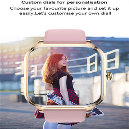 R.E.D. Shopping Smart Watch 2026 with 2.01" HD full touch screen, Bluetooth calling, and sports and fitness tracking features.