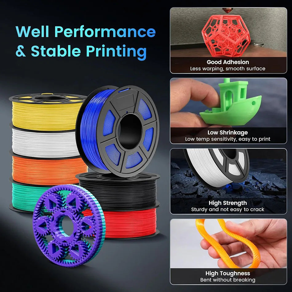 R.E.D. Shopping JAYO Easy ABS 3D printer filament 1.75mm, 1kg spool with tough, durable filament for FDM 3D printers.
