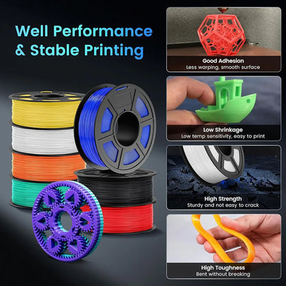 R.E.D. Shopping JAYO Easy ABS 3D printer filament 1.75mm, 1kg spool with tough, durable filament for FDM 3D printers.