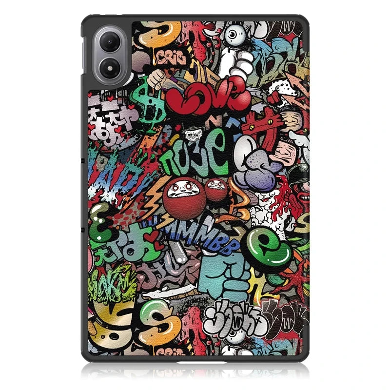 Fashion Print Magnetic Smart Stand PU Leather Case for Xiaomi Poco Pad M1 12.1" 2025