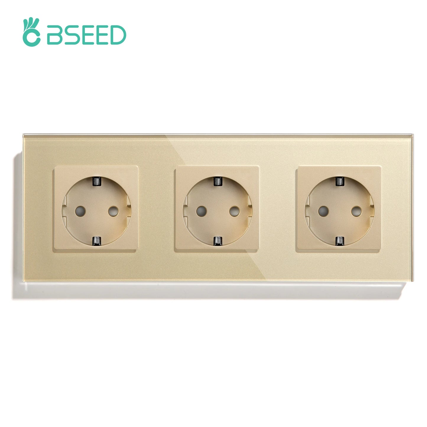BSEED EU Wall Socket with USB-C Charging Port – Glass Panel 16A
