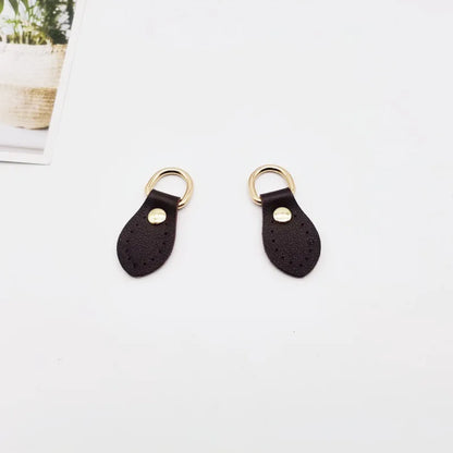 2-Pack PU Leather Bag Buckle Straps with Metal D-Ring - DIY Bag Accessories