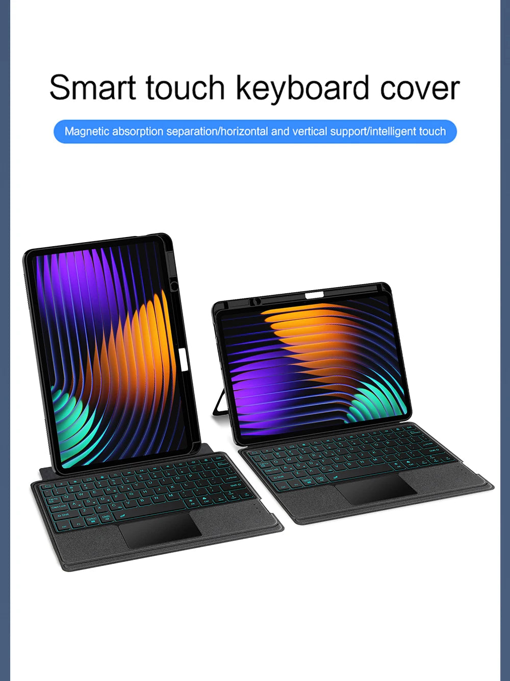 Detachable Magic Keyboard For Xiaomi Pad 7 MIPad7 Case Pencil Holder for Xiaomi Pad 7 Pro Mi Pad 7 2024 11.2" Tablet Cover Case