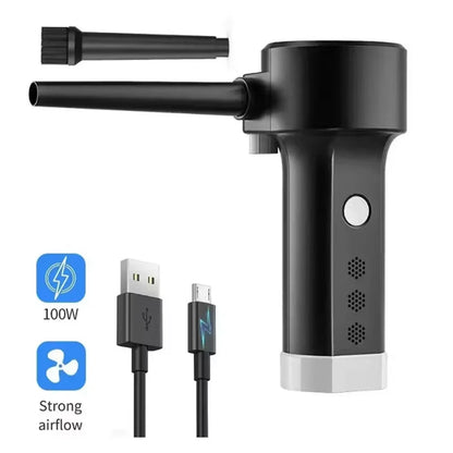 Electric Air Duster & Air Pump 2-in-1 – Compressed Air Cleaner for PC, Laptop, Keyboard + Inflate Swimming Rings