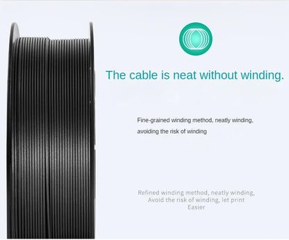 Carbon Fiber PLA Filament 1.75mm – High-Accuracy +/-0.02mm, 1KG / 250G Spool