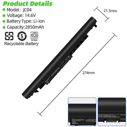 SKOWER JC03 / JC04 Replacement Battery for HP 15-BS 15-BW 17-BS Series