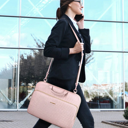 BAGSMART Laptop Handbag & Sleeve 13.3"–15.6" — Shoulder Briefcase for Women, MacBook Air/Pro