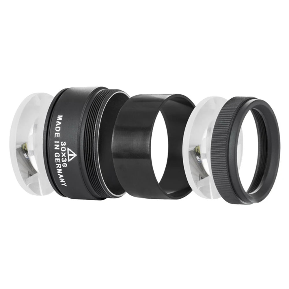 30X 36mm Magnifying Glass Loupe – K9 Optical Lens for Jewelry, Coins & Stamps