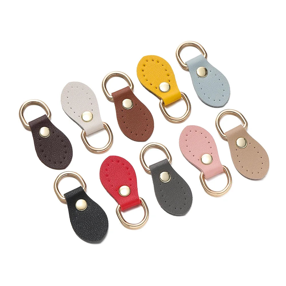 2-Pack PU Leather Bag Buckle Straps with Metal D-Ring - DIY Bag Accessories
