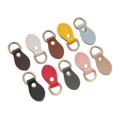 2-Pack PU Leather Bag Buckle Straps with Metal D-Ring - DIY Bag Accessories