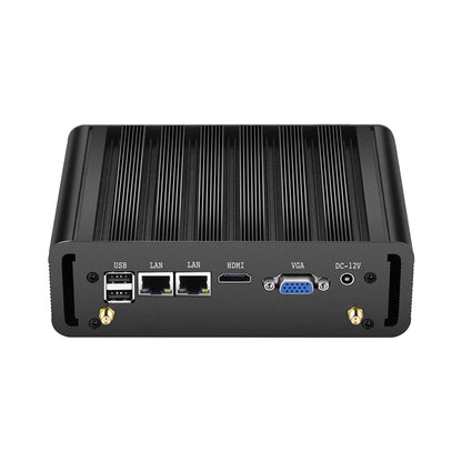 Fanless Industrial Mini PC – Intel N100, Dual LAN, 2x COM RS232/RS485, 4G LTE, GPIO, WiFi, Windows/Linux
