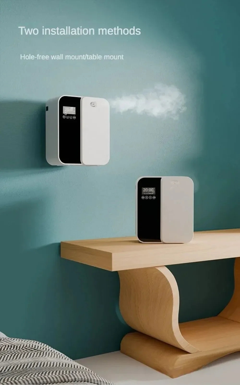 1000m³ Bluetooth Wall Mounted Fragrance Diffuser – Professional Electric Aroma Diffuser for Home & Office