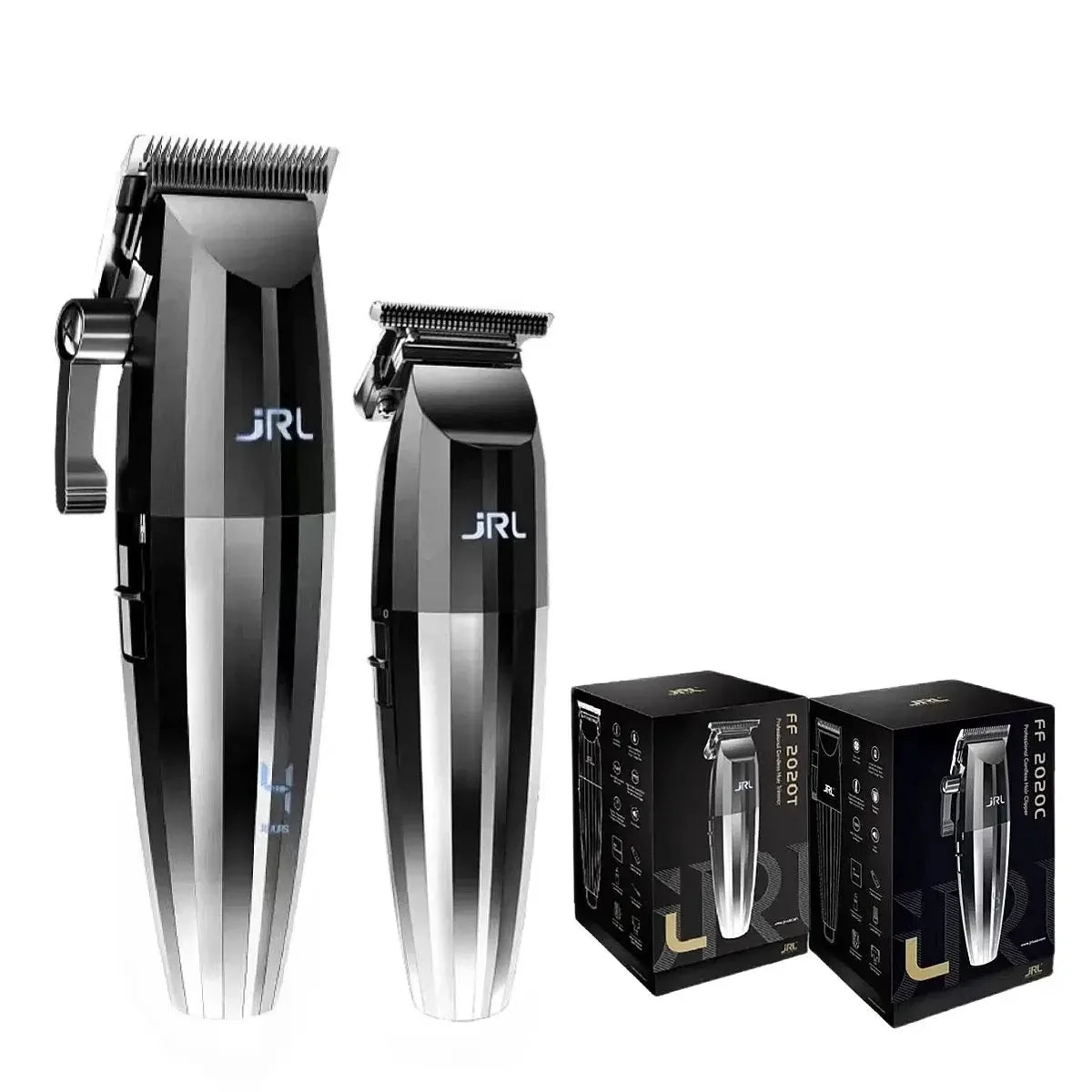JRL 2020C/T Professional Hair Clipper – Gold & Silver, Barber Set Options