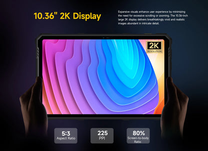 Ulefone Armor Pad 3 Pro – Rugged Tablet, 33280mAh, MT8788, 16GB+256GB, 10.36" 2K, 50MP, 4G LTE, Android 13