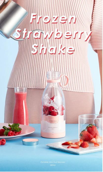 Mini Portable USB Juicer Blender – Electric Fruit Mixer