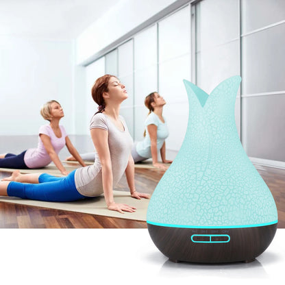 WiFi Smart Air Humidifier & Aroma Diffuser 400ml – Essential Oil, Wood Ball Design