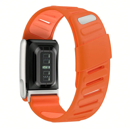 Dual-Colored Silicone Fitness Tracker Strap – Compatible with 5.0 ECG Models
