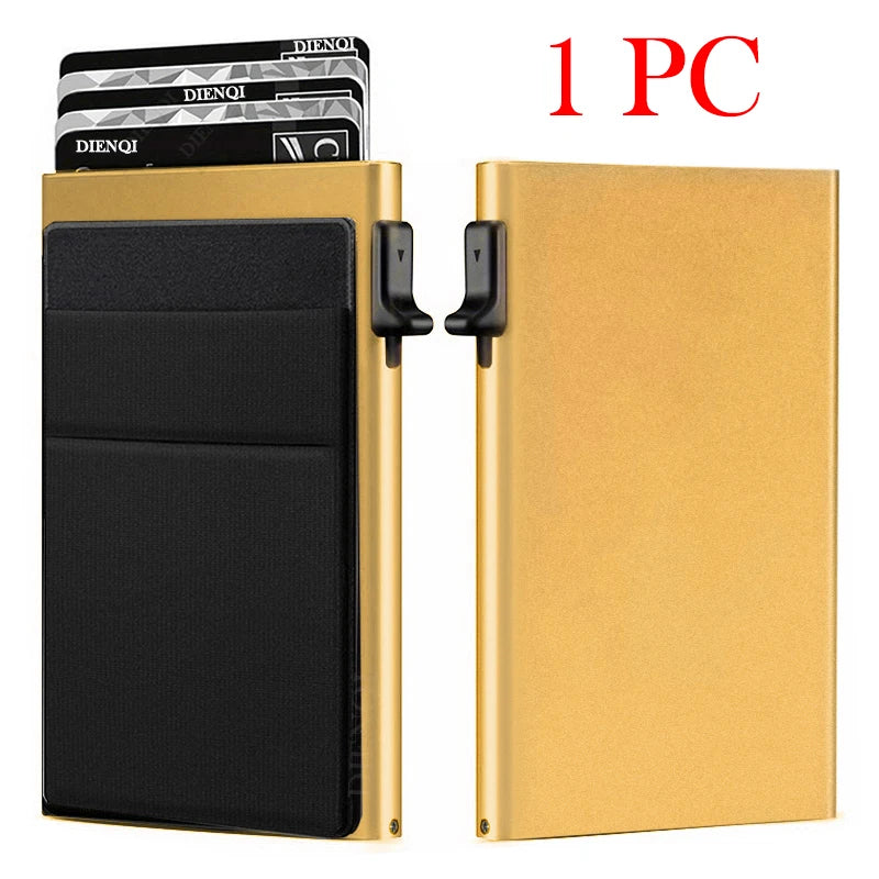 RFID Blocking Slim Metal Card Holder Wallet