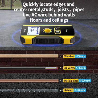 FNIRSI Wall Scanner – Metal Detector for AC Cables, Wires & Wood Studs
