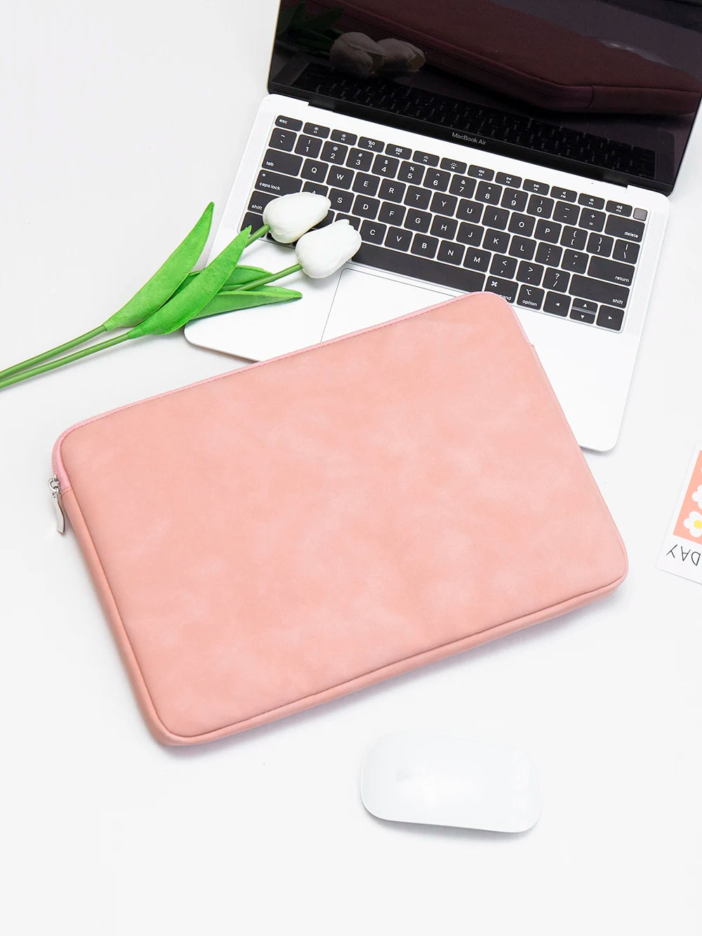 EGYAL Laptop Sleeve Bag – PU Zipper, 13–16", MacBook Air/Pro, Dell, Xiaomi, Huawei, 3 Colors