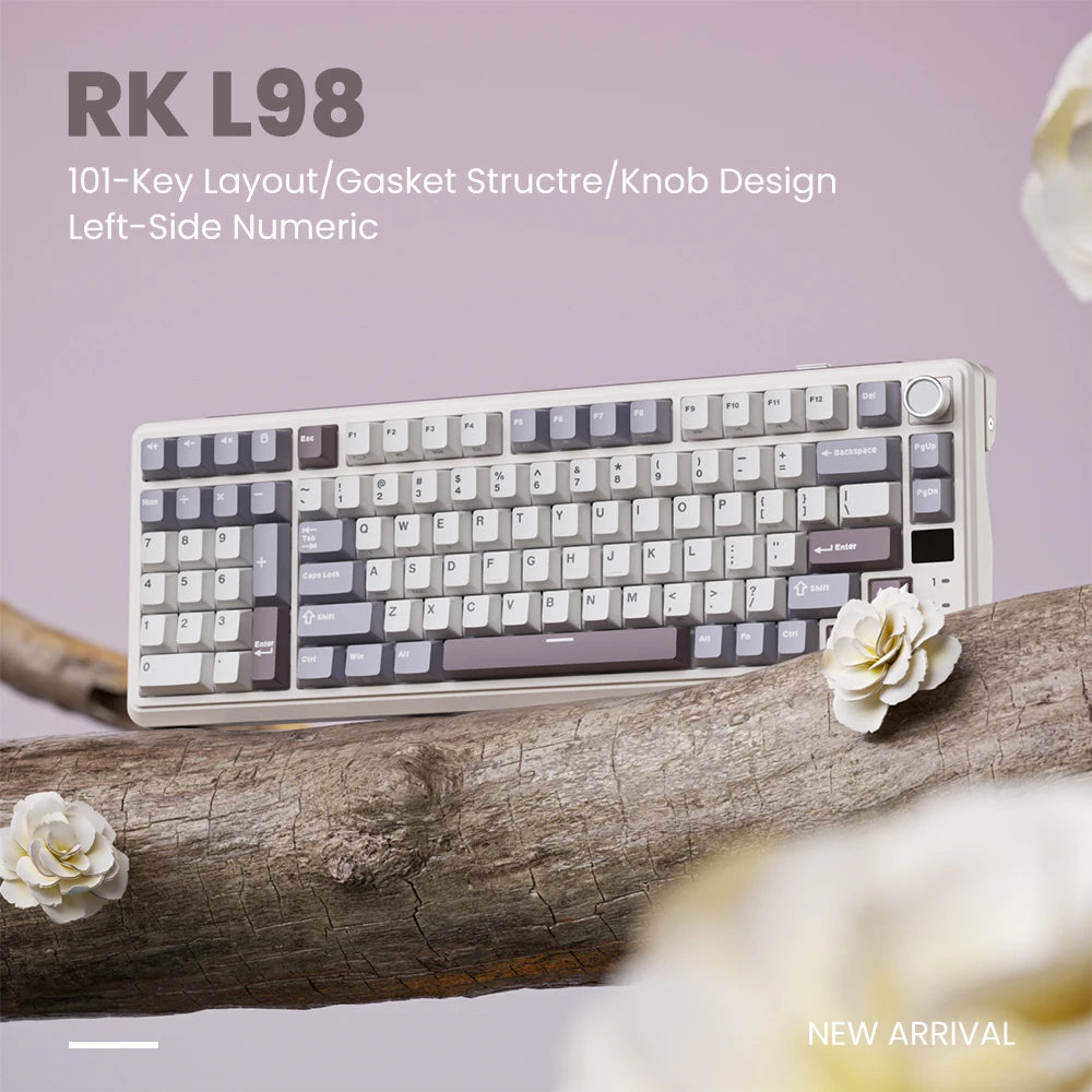 RK ROYAL KLUDGE L98 Left-Handed Mechanical Keyboard – 95%, Gasket, Tri-Mode, RGB, Hot-Swap