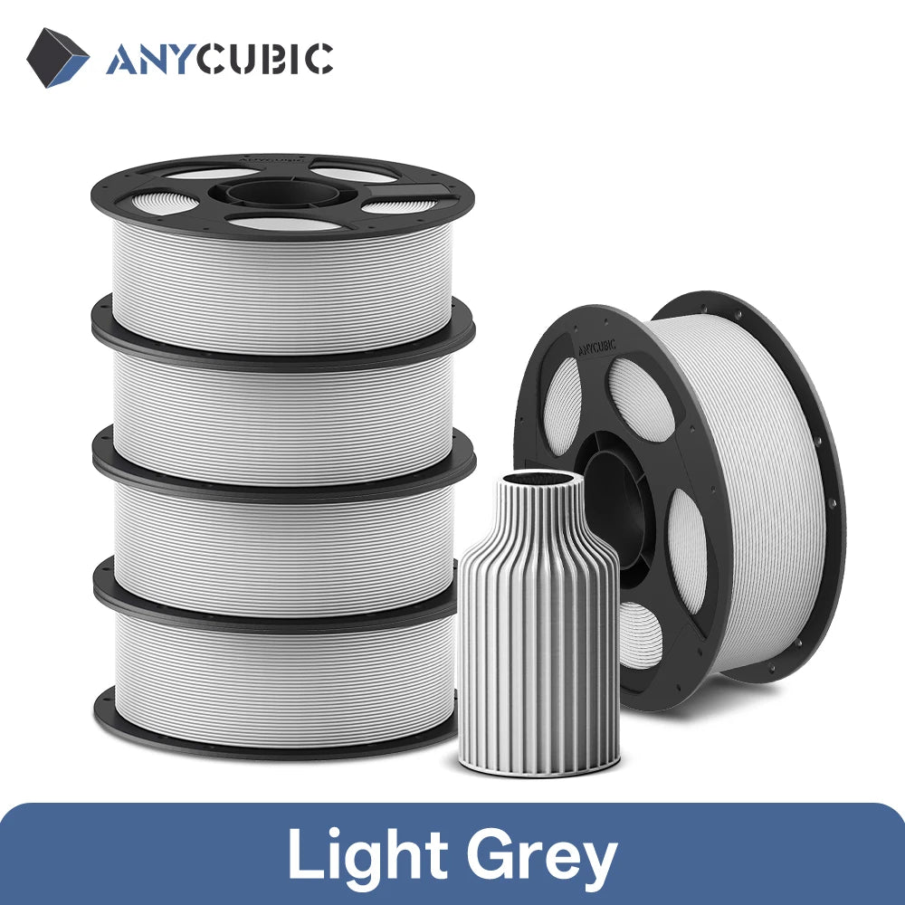 ANYCUBIC PLA 3D Printer Filament – 5KG / 1.75mm, Eco-Friendly, EU & US Warehouse, For Kobra S1C / K3C