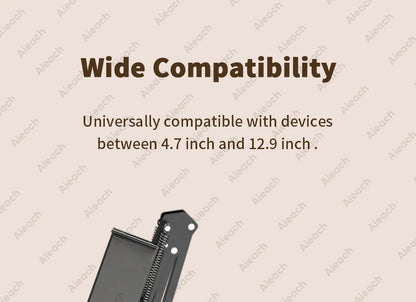 AIEACH 360° Rotating Bed Tablet Stand – 90cm Metal Arm, Fits 4.7–12.9" Phones & Tablets