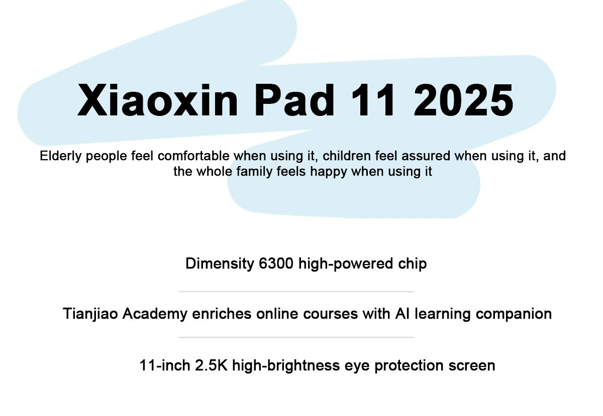 Lenovo Xiaoxin Pad 11 2025 – 11" 2.5K, Dimensity 6300, 7040mAh, WiFi, Android 15