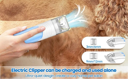 INSE P30 Dog Grooming Vacuum Kit – Ultra-Low Noise, 4.5L, Pet Clipper & Hair Cleaner