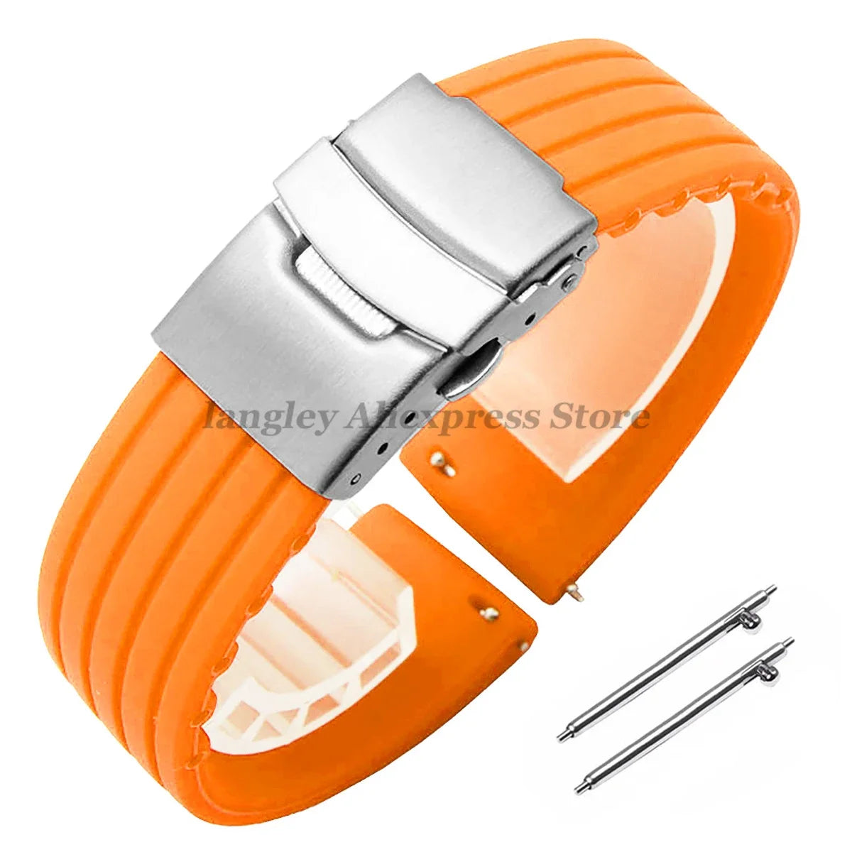 Quick Release Silicone Watch Strap 18–24mm – For Huawei, Seiko, Omega, Fossil & More