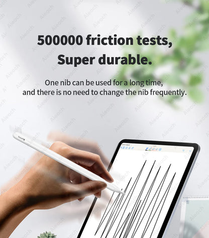 AIEACH Apple Pencil Replacement Tips – 2B/HB/2.0/3.0, Soft & Hard Nibs for Apple Pencil 1st, 2nd & 3rd Gen, USB-C Pro