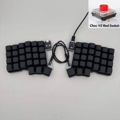 Silakka54 Split Ergonomic Keyboard Kit | QMK/VIAL | MX & Choc Switch | TRRS Cable | Custom PC Accessory