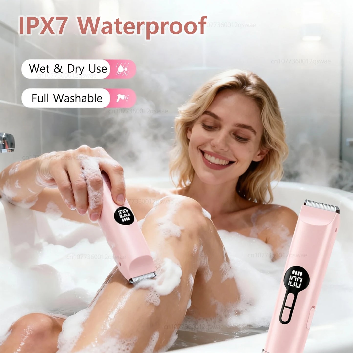 Electric Lady Shaver – Rechargeable Wet & Dry Razor for Legs, Arms, Underarm & Bikini