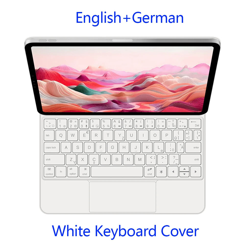 Backlit Magic Keyboard Case for iPad Air 11" M2/M3/M4 2024-2026 – Multi-touch, Smart Folio
