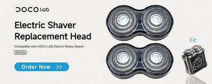 DOCOLAB Mini Portable Magnetic Electric Shaver – Double-Head Waterproof Razor for Men