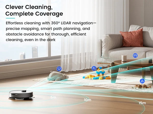 Lefant M3 Max Robot Vacuum & Mop – 20,000PA Suction, Anti-Tangle, Dual Spinning Mop, Auto Mop Washing | US/Mexico