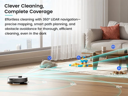 Lefant M3 Max Robot Vacuum & Mop – 20,000PA Suction, Anti-Tangle, Dual Spinning Mop, Auto Mop Washing | US/Mexico