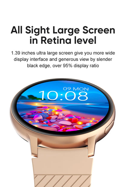 LIGE Bluetooth Smart Watch for Women – Custom Dial, Sport Fitness Tracker, iOS & Android (2026)