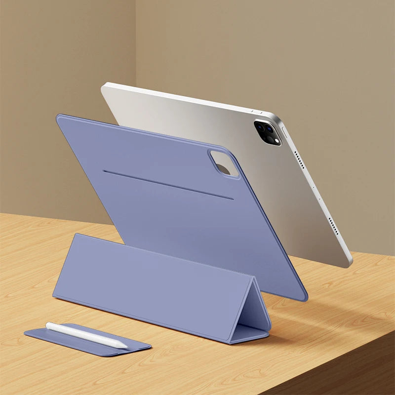 EGYAL Magnetic Smart Cover for iPad Pro 11/13, Air 11/13, iPad Pro 12.9 – Leather Folio Case