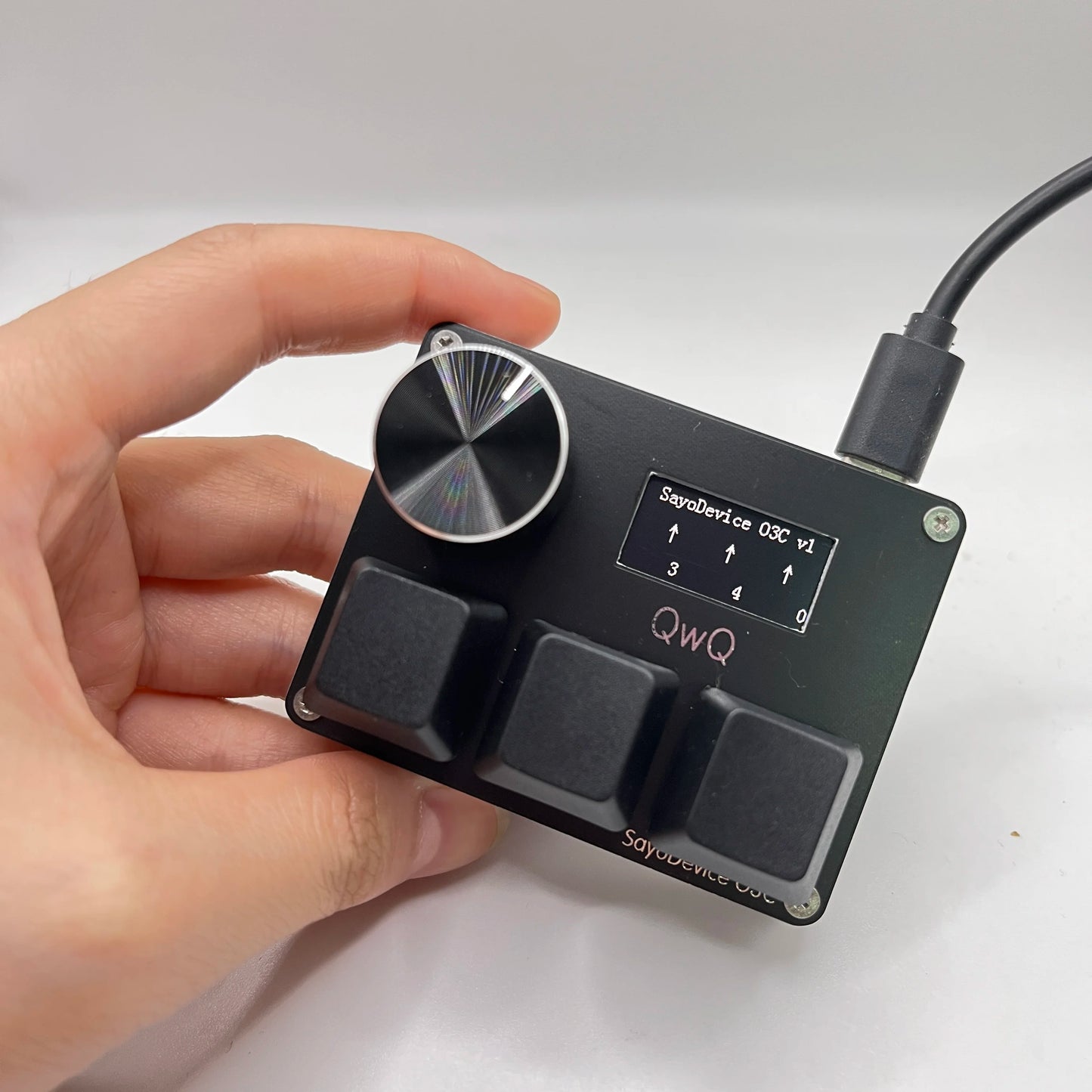 SayoDevice O3C Rapid Trigger Magnetic Switch Keyboard – RGB, Volume Knob, DJMAX/SDVX/Geometry Dash