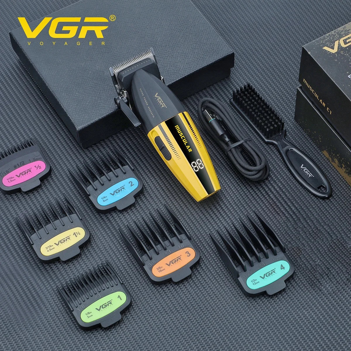 VGR Professional Hair Clippers | 9000 RPM | V-285 & V-003 | Cordless Barber Trimmer