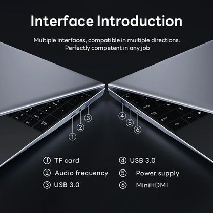 FUCHU 14.1" Laptop – Intel Core i9-10980HK, 16GB DDR4, up to 2TB SSD, Windows 11 Pro