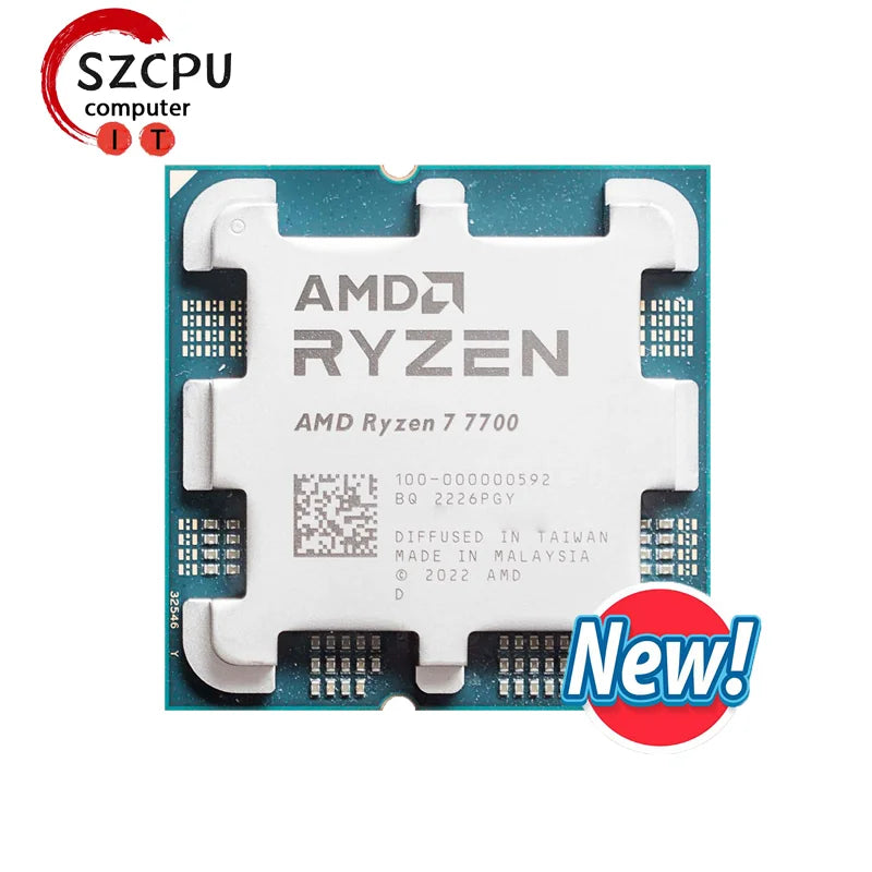 AMD Ryzen 7 7700 AM5 CPU – 8-Core, 16-Thread, 5.0GHz Boost