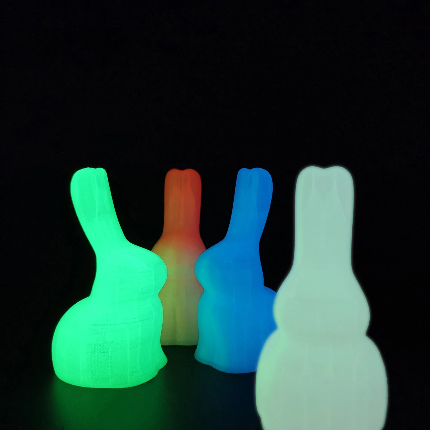 Glow-in-the-Dark PLA Filament – Luminous Purple, Green, Blue & Rainbow, 1.75mm for 3D Printers
