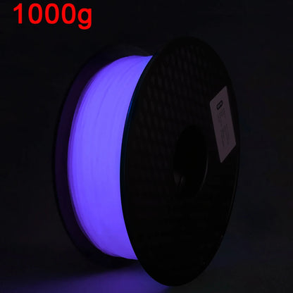 Glow-in-the-Dark PLA Filament – Luminous Purple, Green, Blue & Rainbow, 1.75mm for 3D Printers